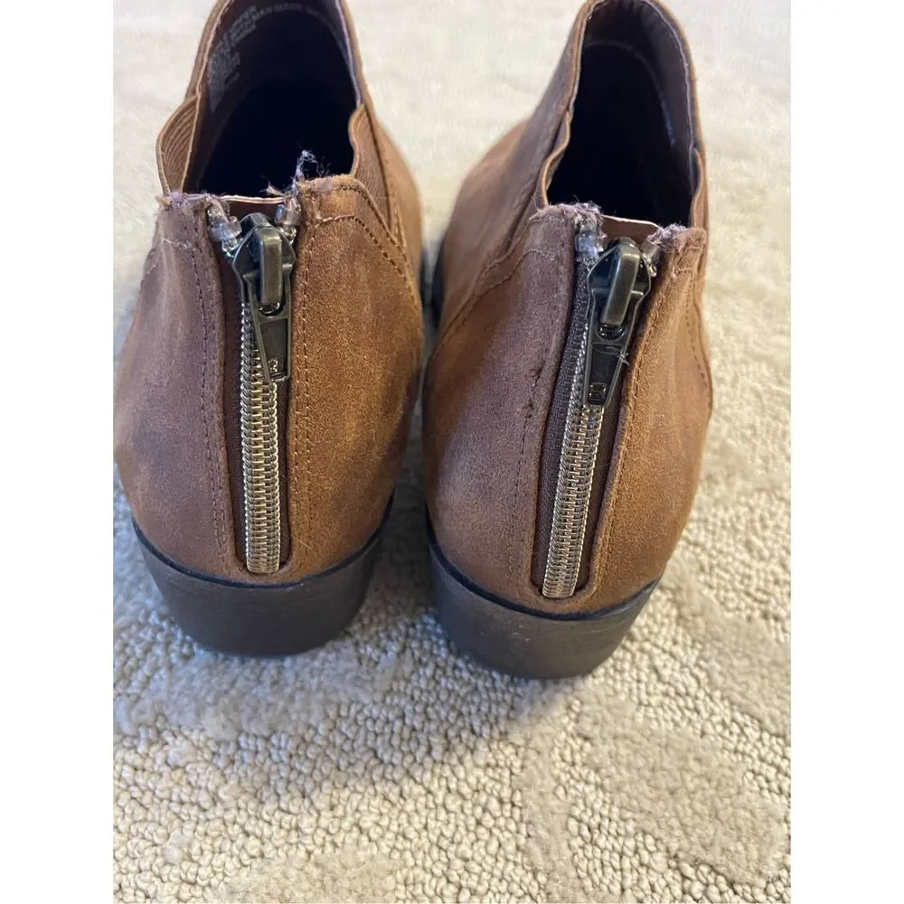 Cat and Jack Target Brown Ankle Booties Girls Size 5 Women’s Size 7